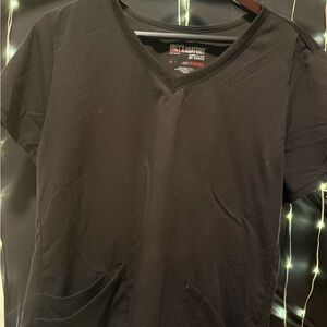 33.Grey's Anatomy Black V-Neck Short Sleeve Scrub Tee